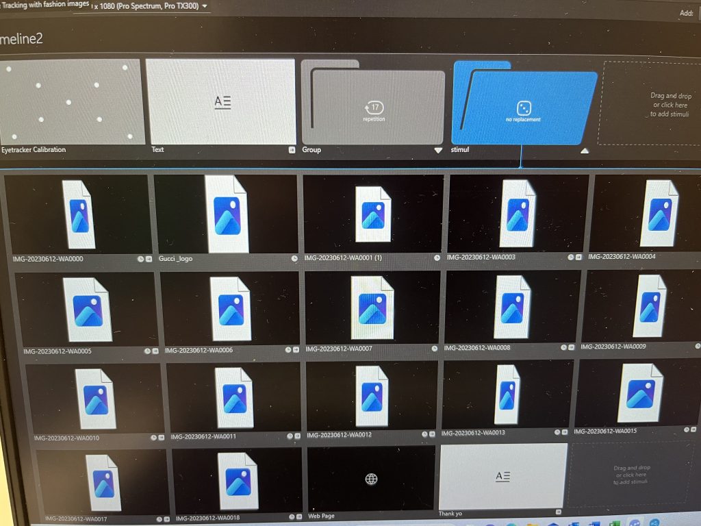 Figure 3 Timeline with images