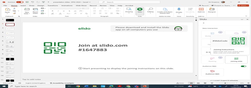 Slido QR code