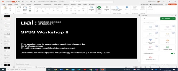 Slido Interface ,Powerpoint